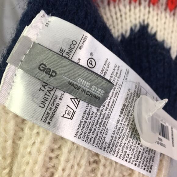 GAP Reversible Blanket Scarf Gray White - Picture 8 of 15